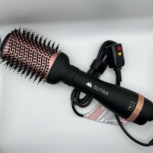 Rose Gold and Black One-Step Hair Dryer Brush Blow Out Brush